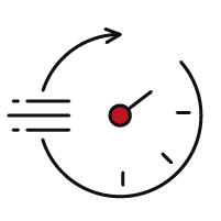 Picto-Up to 98% machine uptime