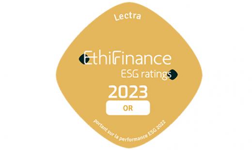 médaille d’Or EthiFinance ESG Ratings 