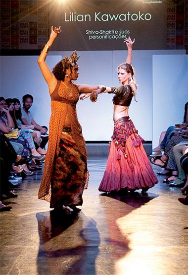 Two woman dancing on the catwalk.