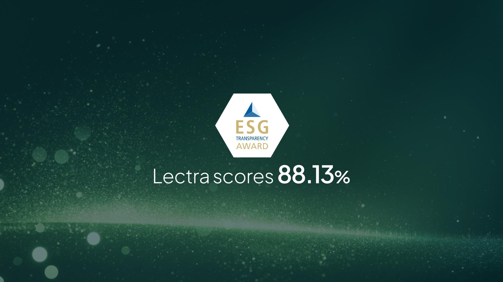 Lectra honored with Excellence Level Award in ESG Transparency Award ...